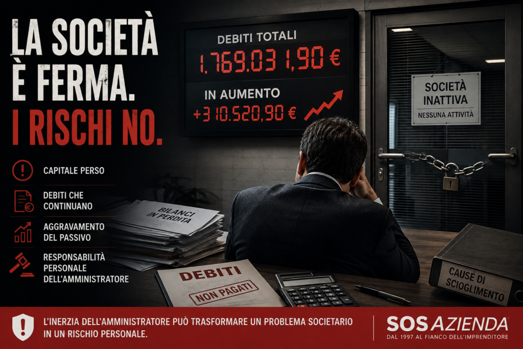 responsabilità amministratore società con debiti