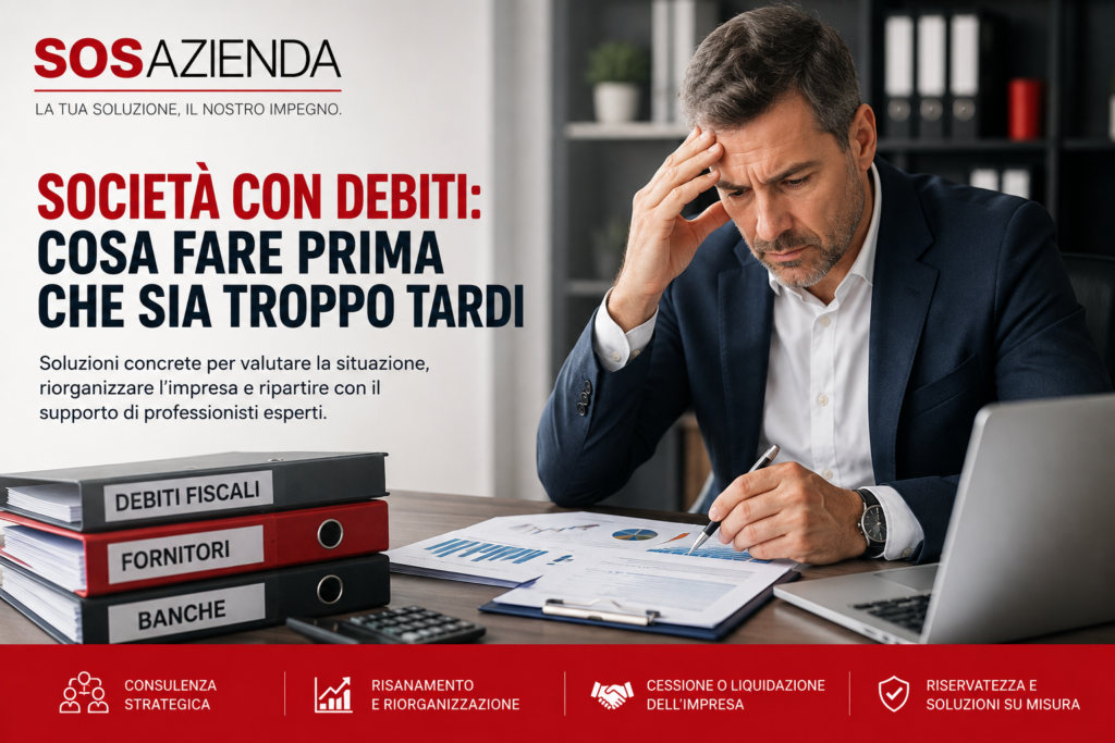 società con debiti – soluzioni per imprese in crisi